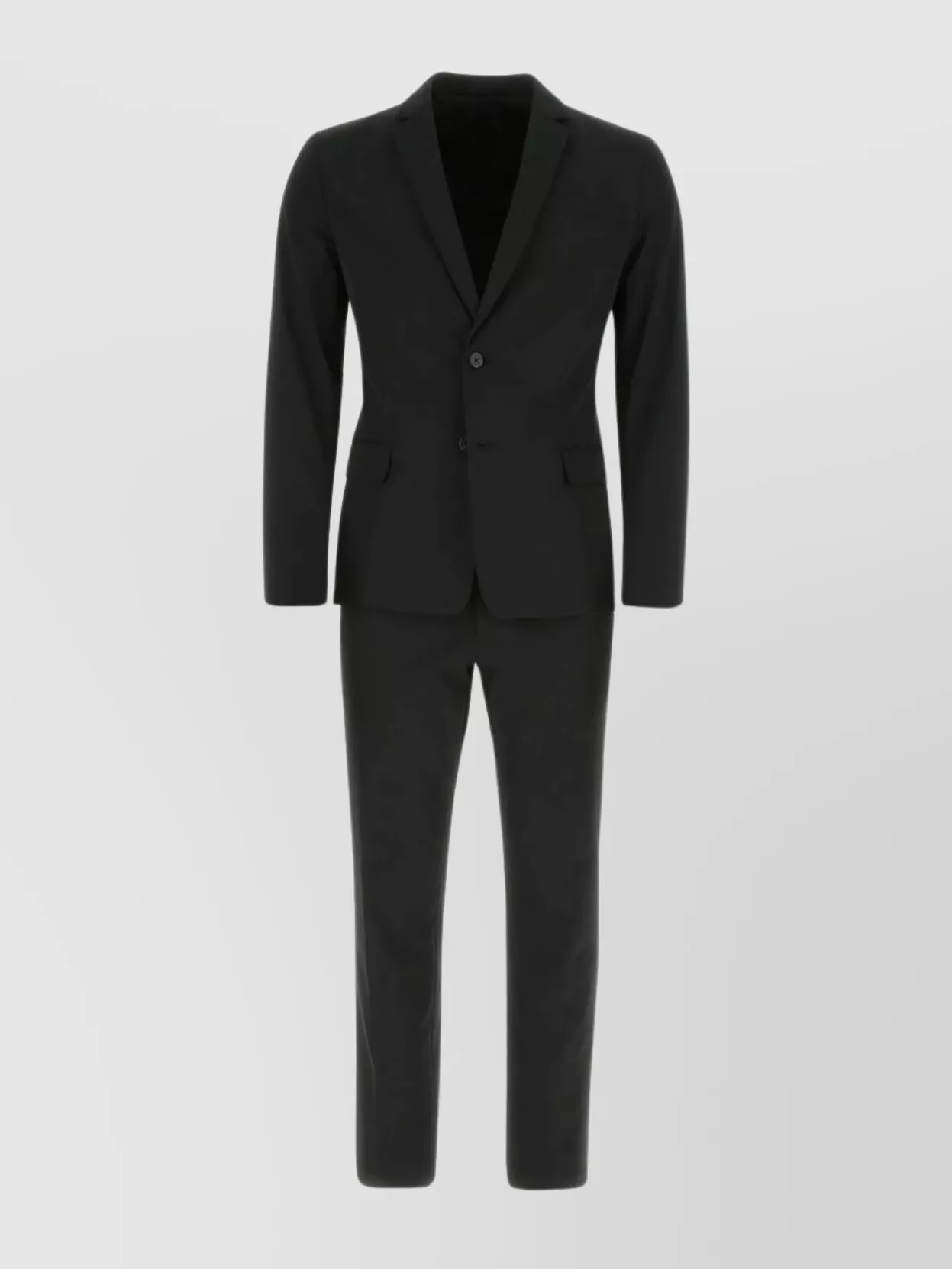 Shop Prada Stretch Polyester Suit Notch Lapels