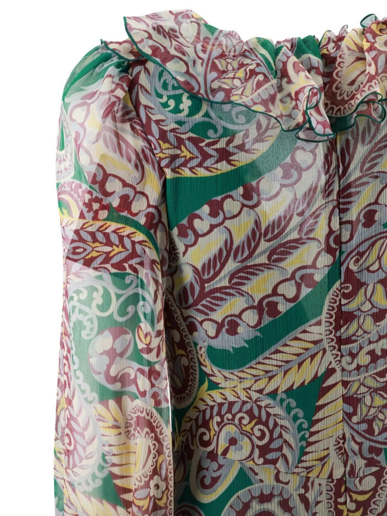 Etro Flowing Silk Dress Paisley Design