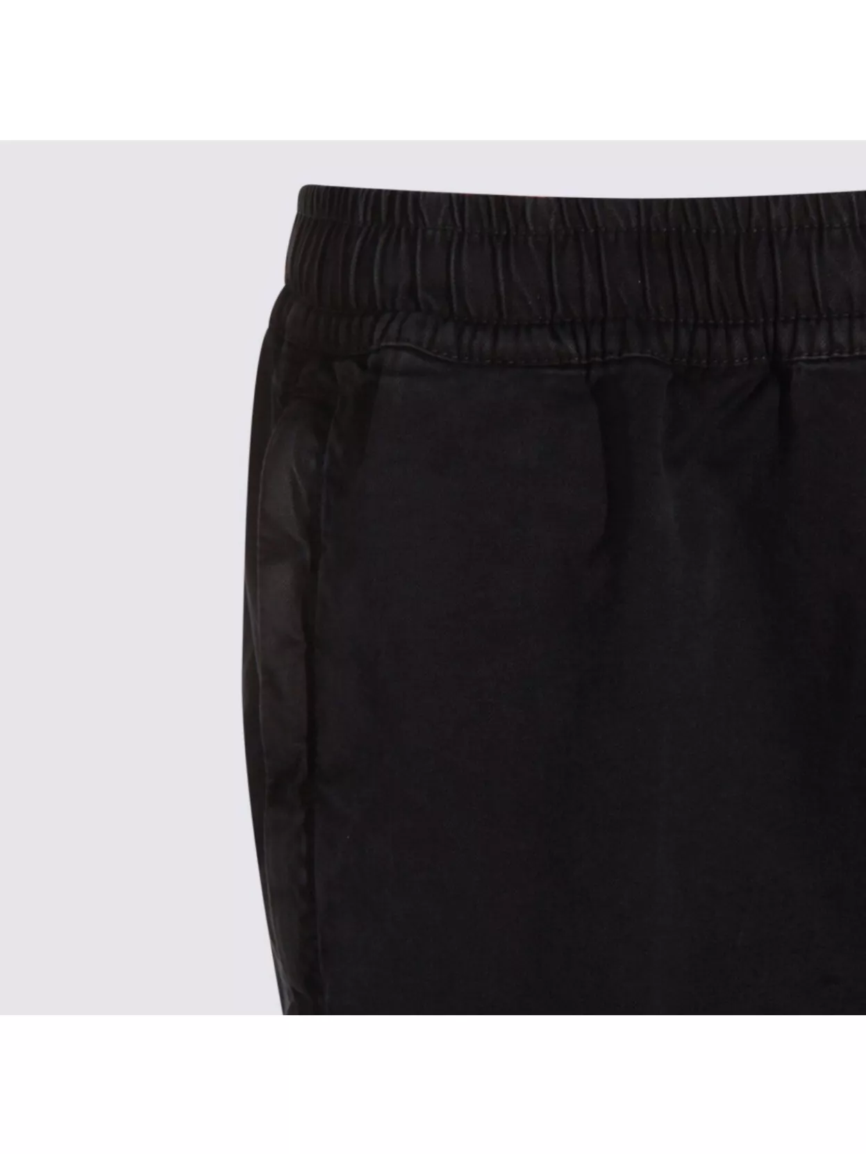 Stone Island Cargo Utility Trousers Elastic Waistband In Black