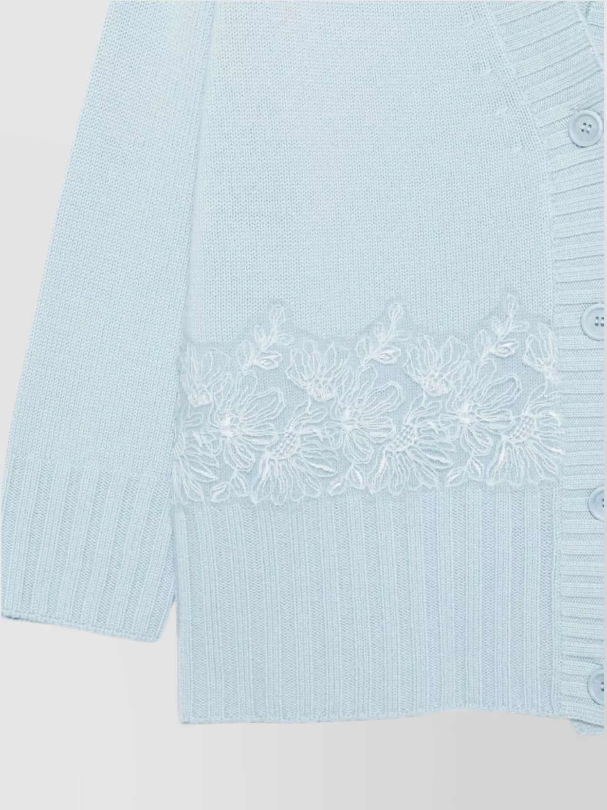 Ermanno Firenze Embroidered Long Sleeve Knitwear Cardigan