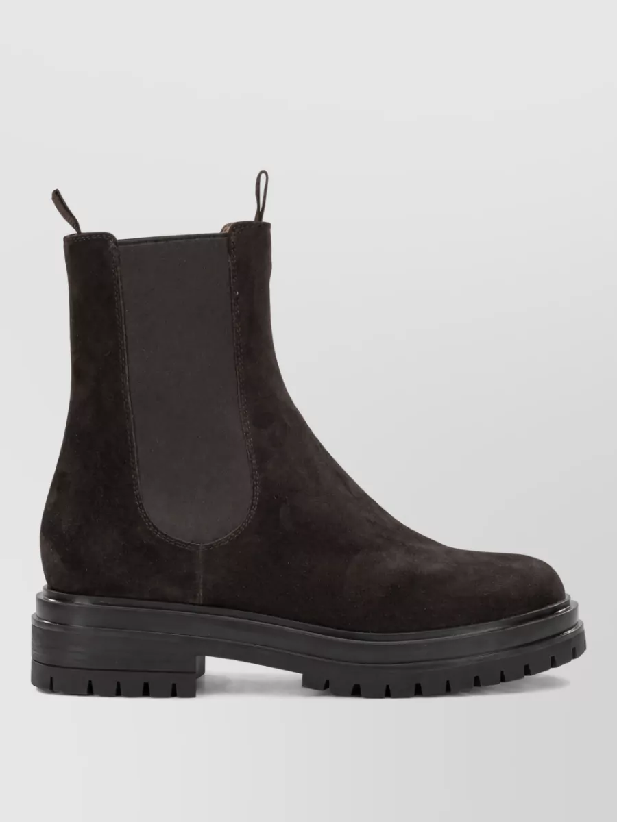 Gianvito Rossi Suede Leather Chelsea Boots