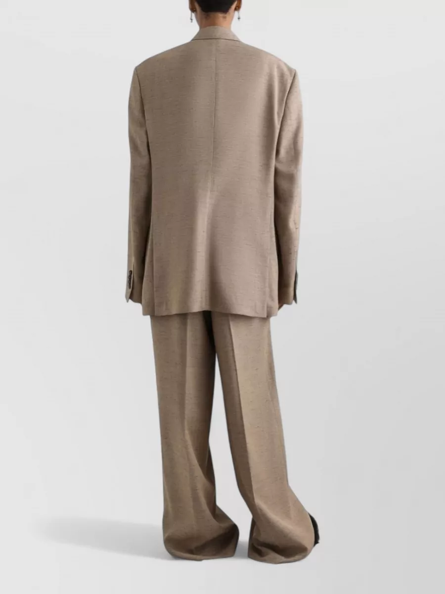 Dolce&Gabbana Viscose And Linen Double-Breasted Tweed Blazer