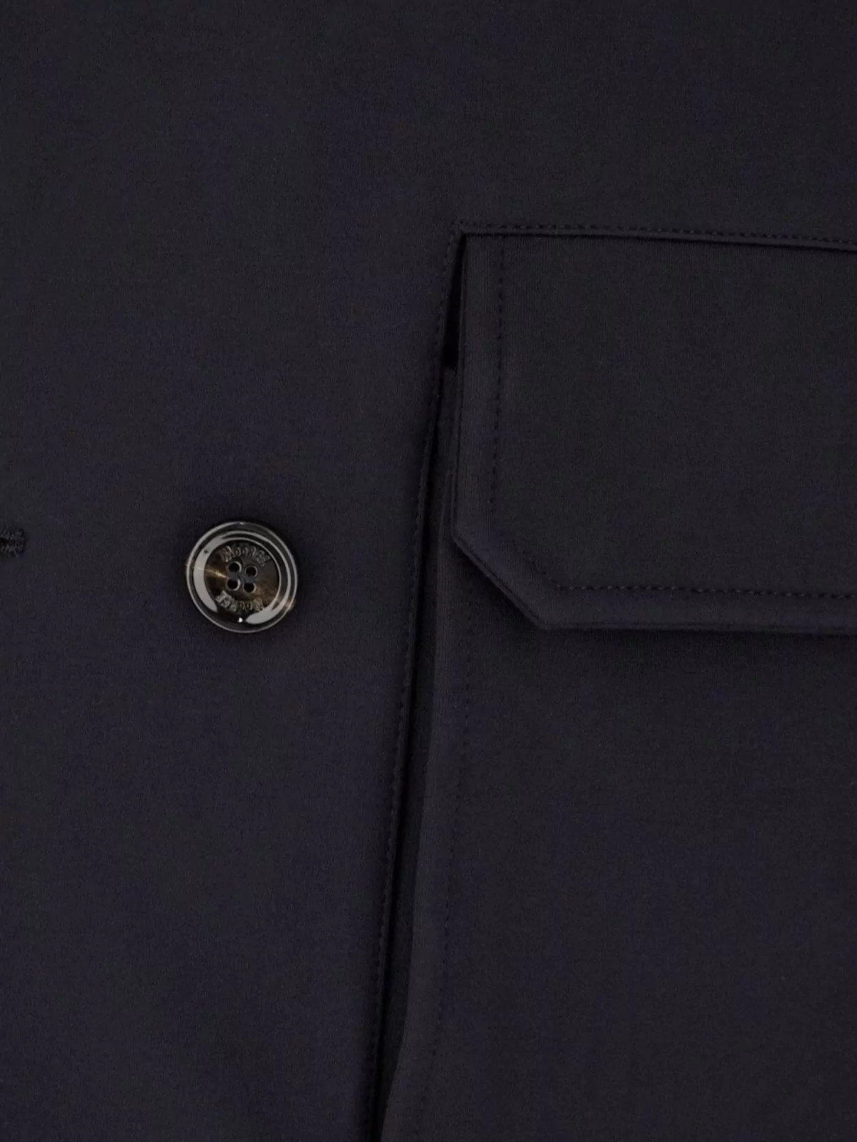Moorer Bas Turandot 2 Petti Interno Fantasia Coats Blue In Black