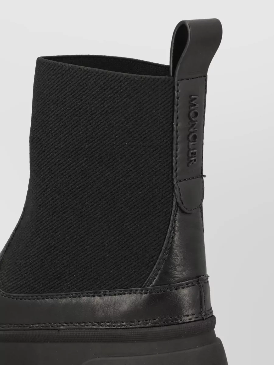 Moncler Leather Ankle Boots