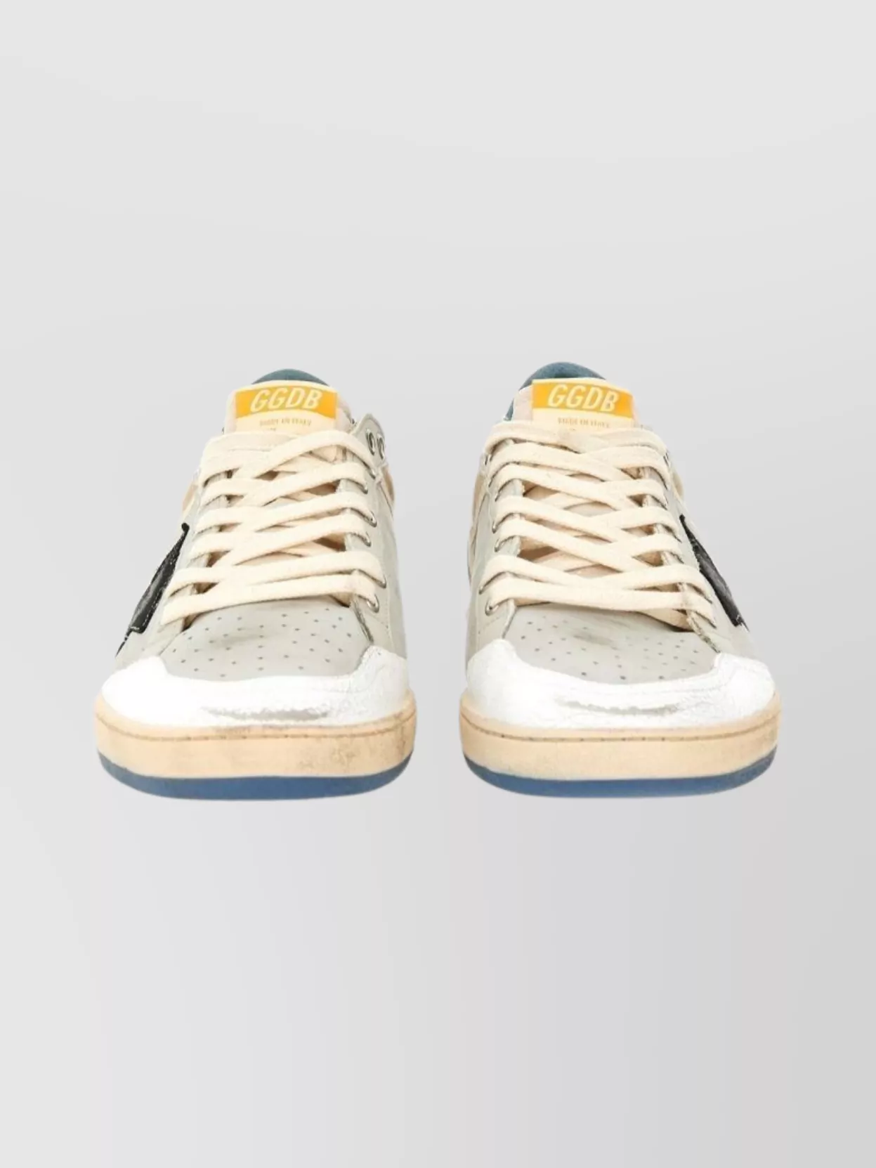 Golden Goose Metallic Star Perforated Contrast Sneakers