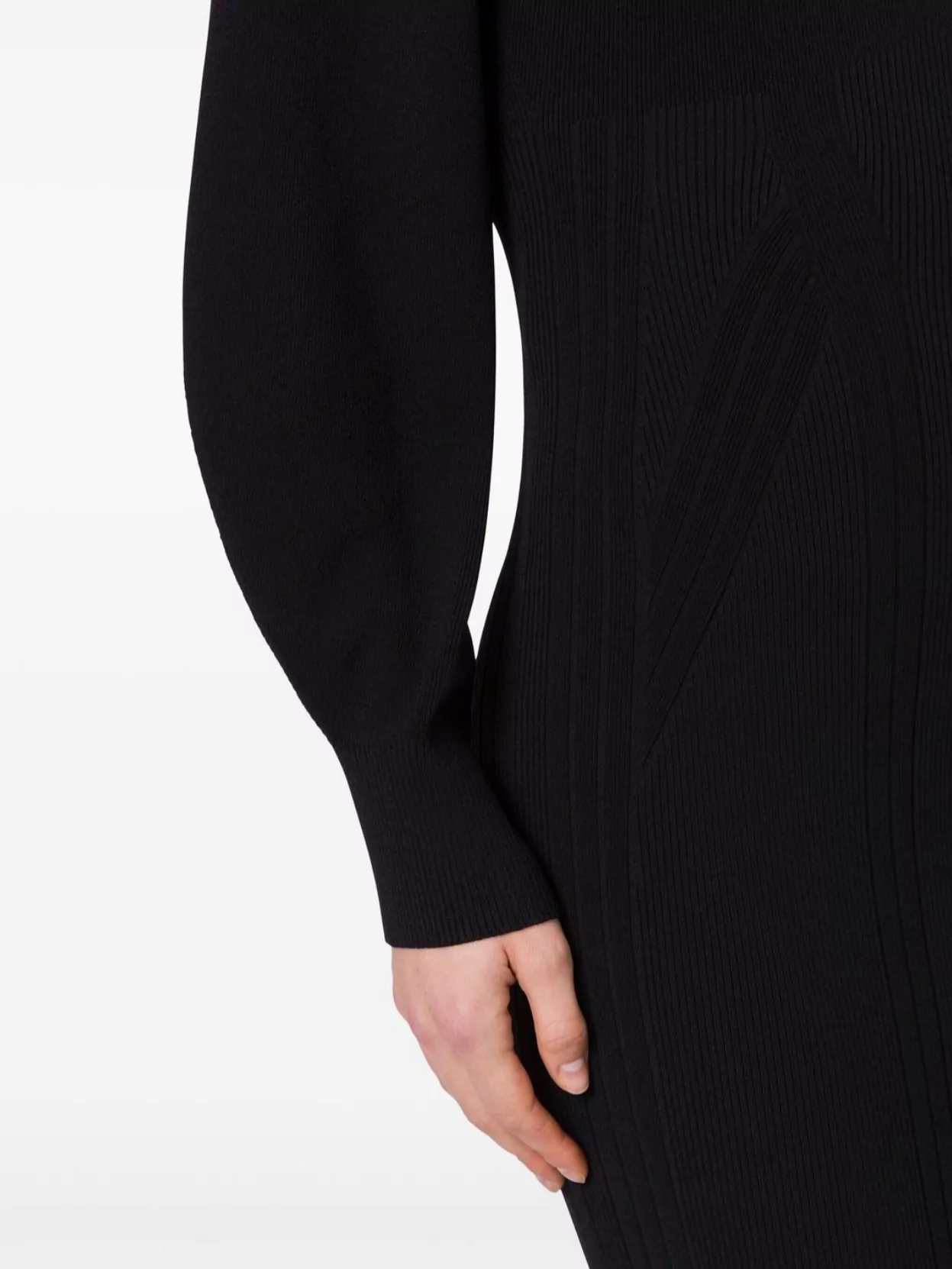 Alberta Ferretti Knit Dress Voluminous Sleeves
