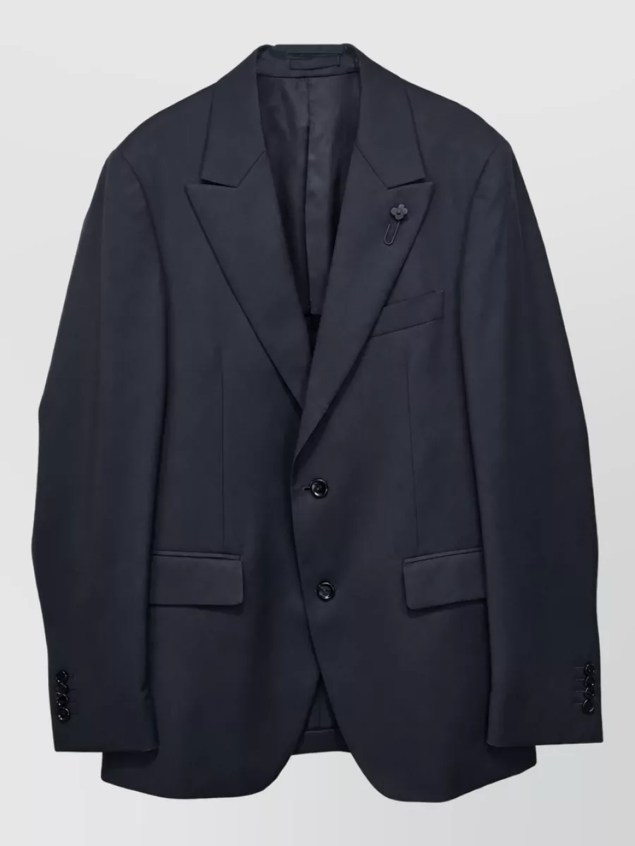 Lardini wool single-breasted coat