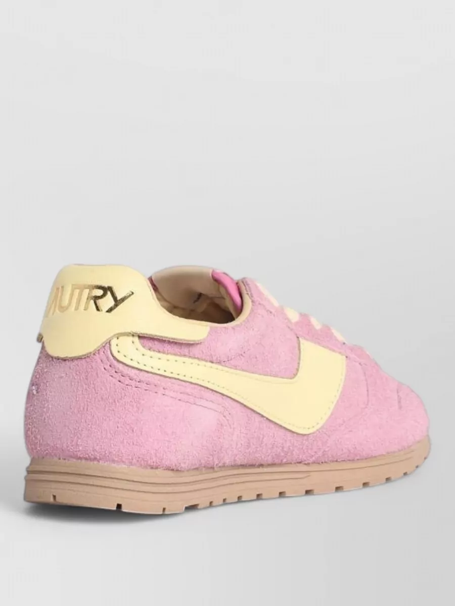 Autry Windspin Low Top Suede Sneakers Contrast Sole