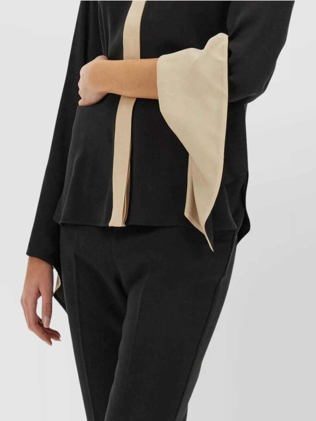 Max Mara Block Design Long Sleeve Shirt