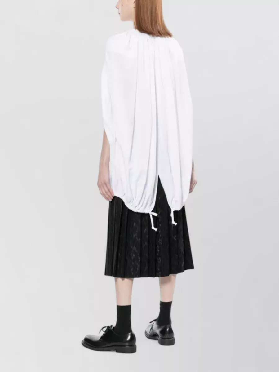 Comme Des Garçons Polyester Balloon Midi Dress