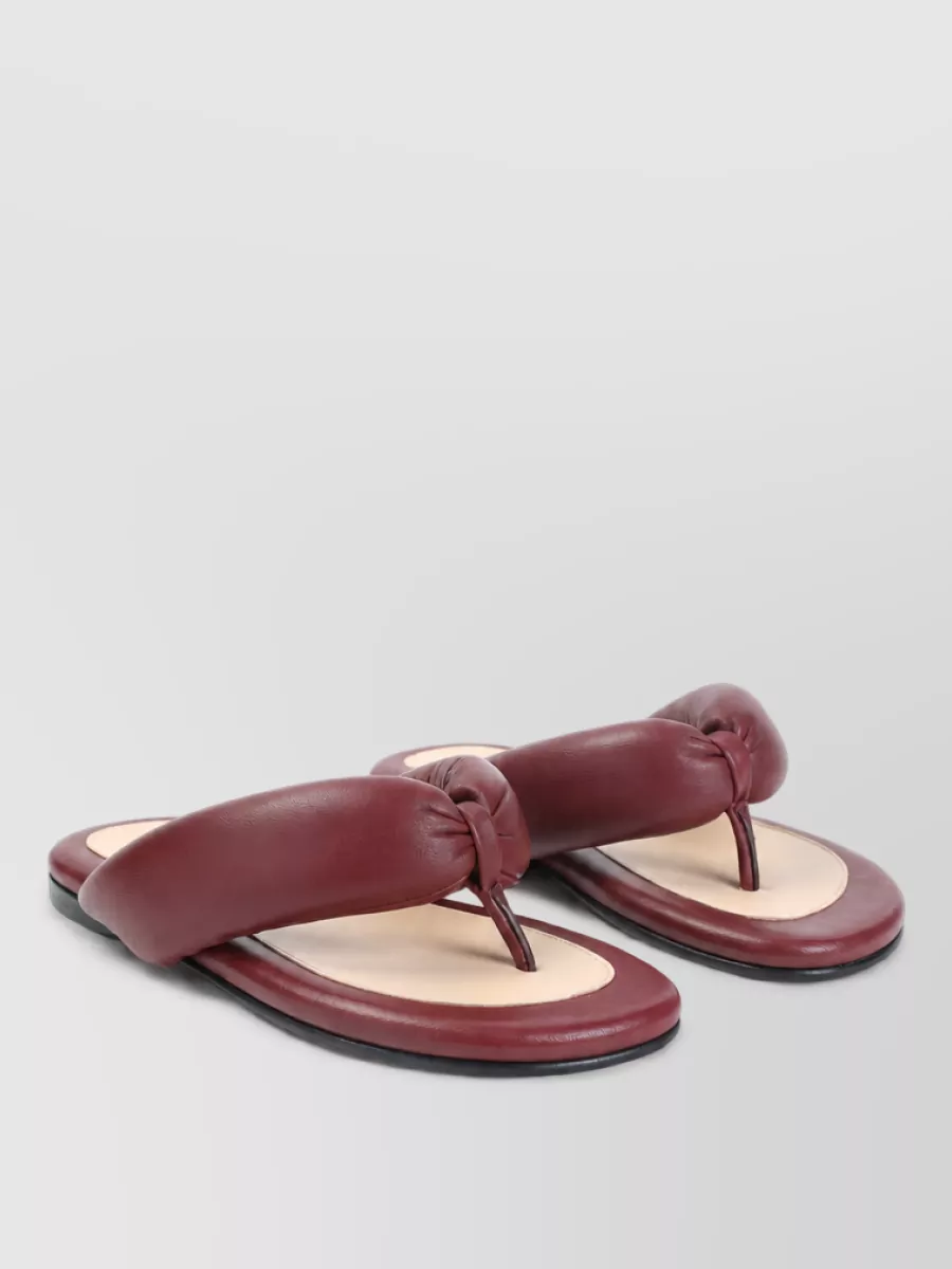 Carven leather flip flops