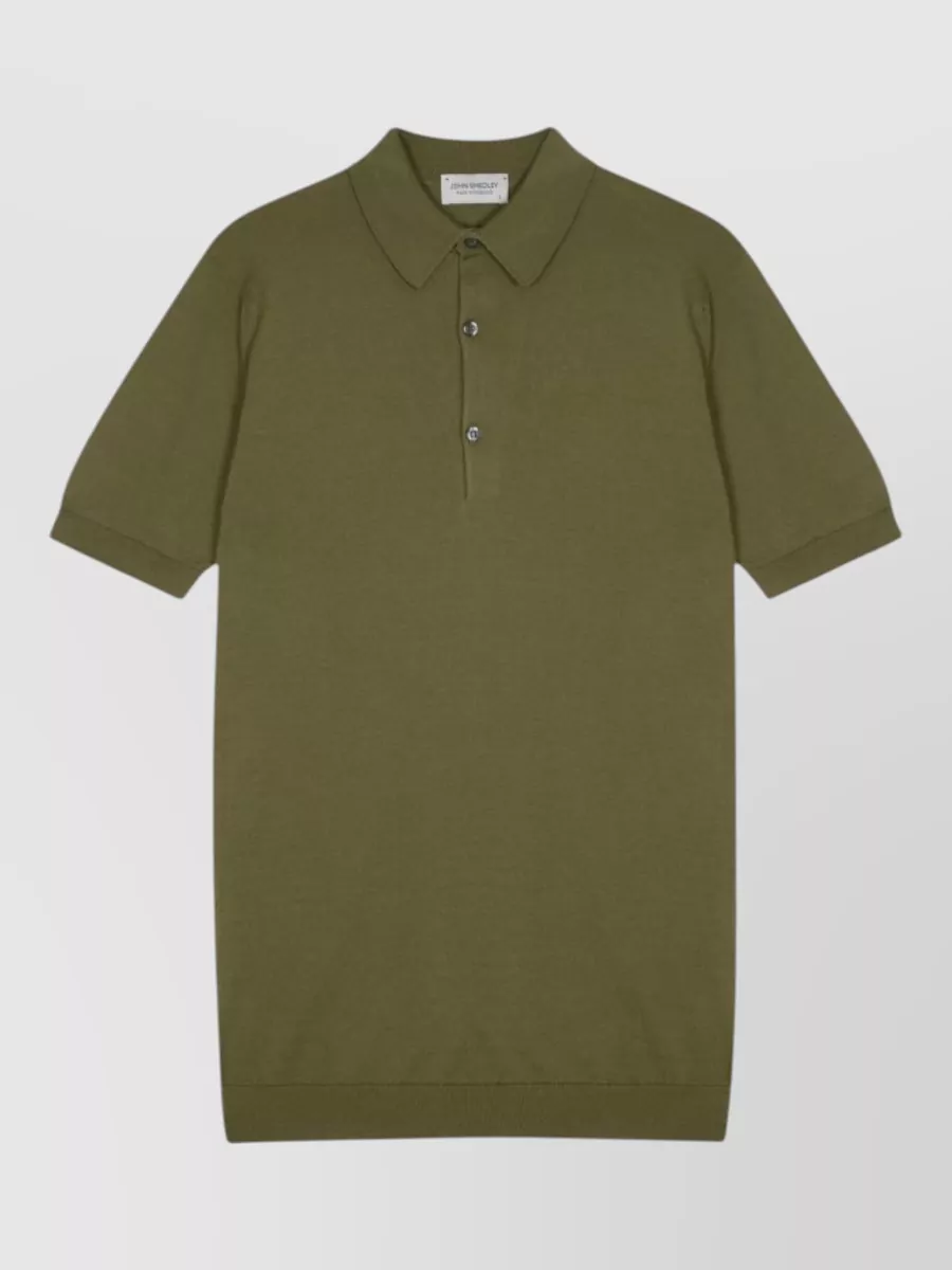 John Smedley cotton slim-fit short-sleeve polo shirt