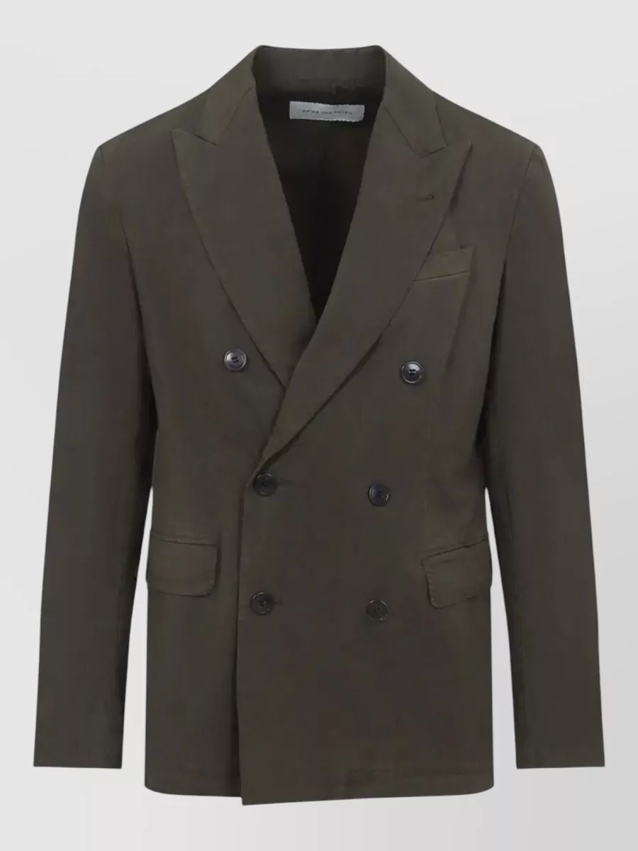 Dries Van Noten cotton double-breasted blazer
