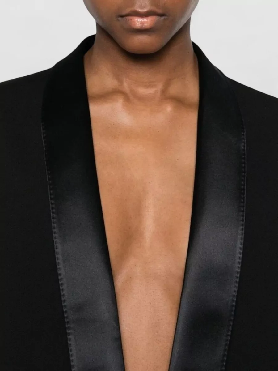Tom Ford Single Breasted Shawl Lapel Cropped Tuxedo Jacket