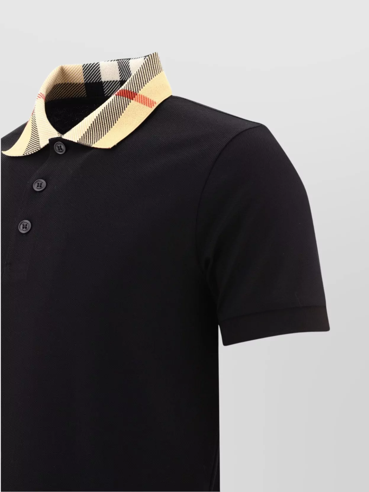 Burberry Checked Collar Short Sleeves Polo Shirts