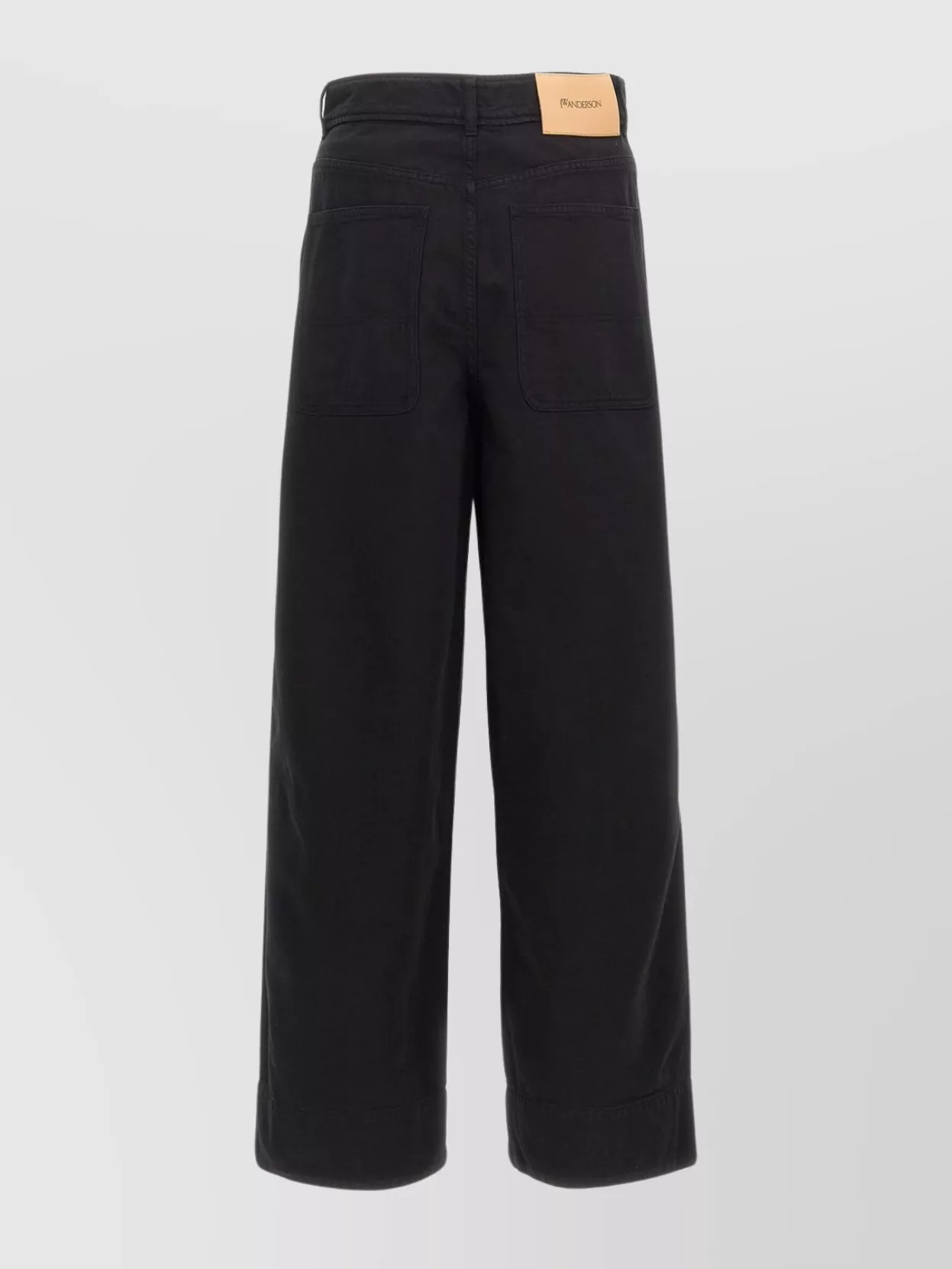 Jw Anderson 'High Waist Wide Leg Trousers With Anchor Embroidery'