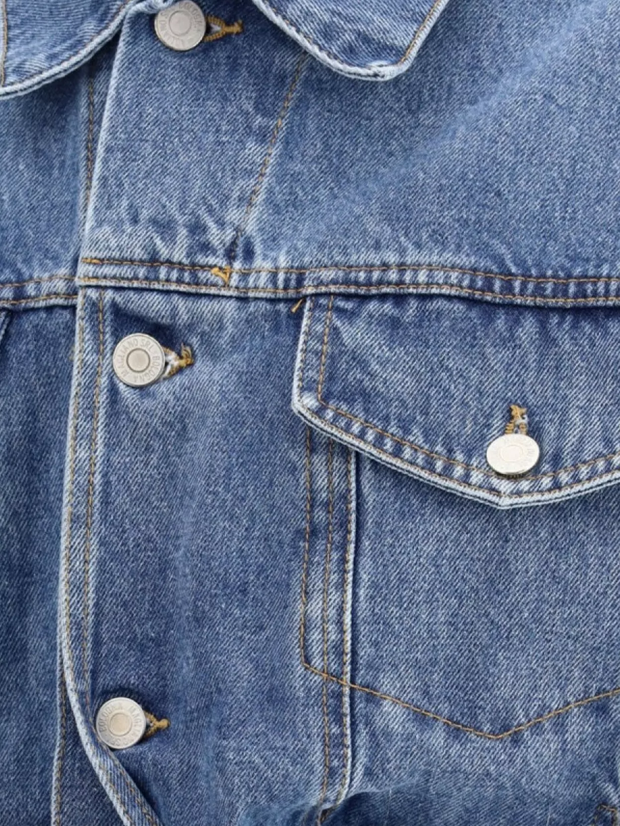 Magliano Level Denim Jacket Cut-Out Knots