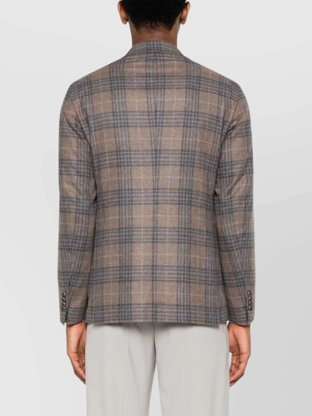 Tagliatore Man Tailored Single Breasted Jacket In Neutral