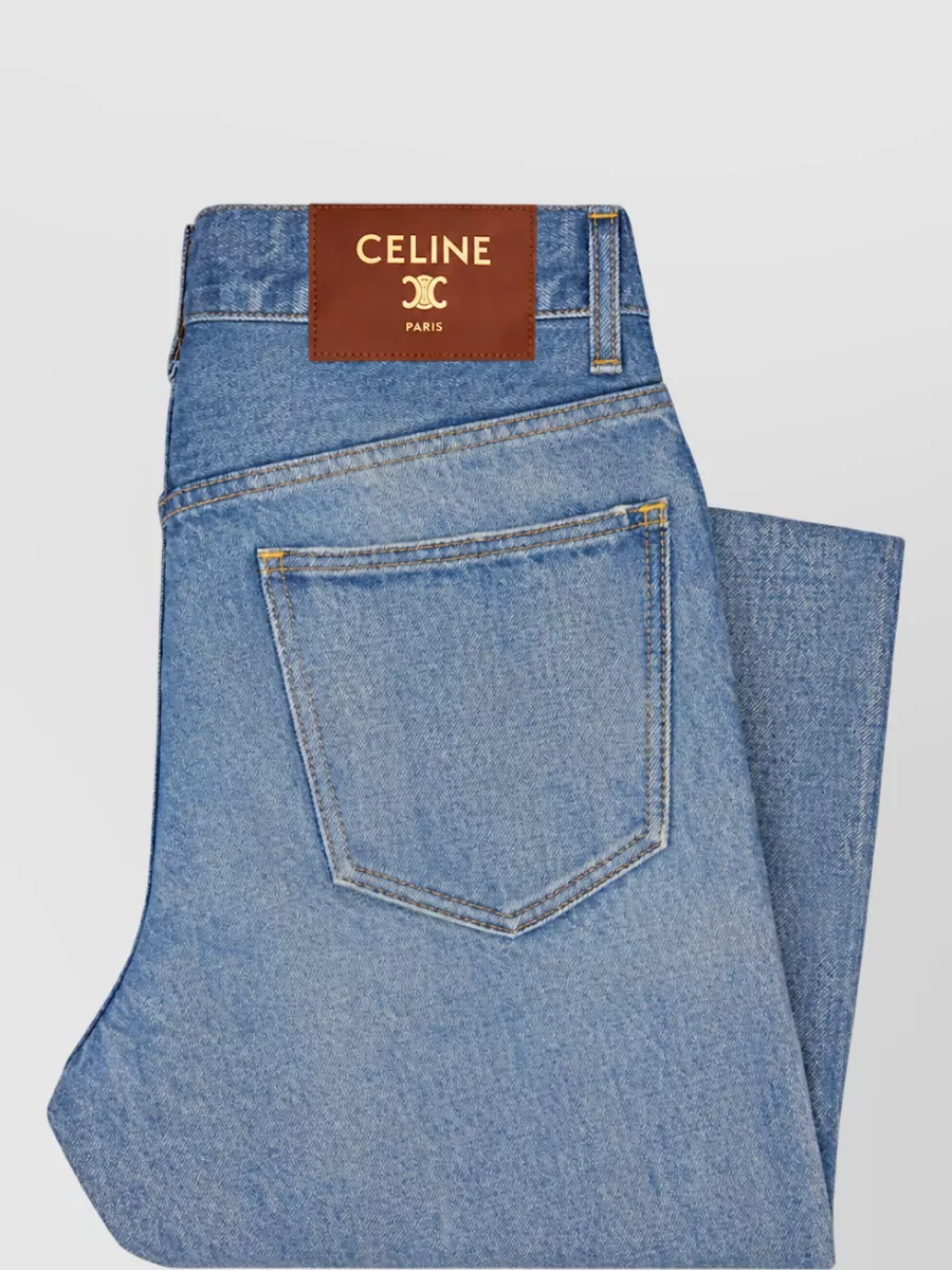 Celine Jolene High-Rise Straight-Leg Jeans