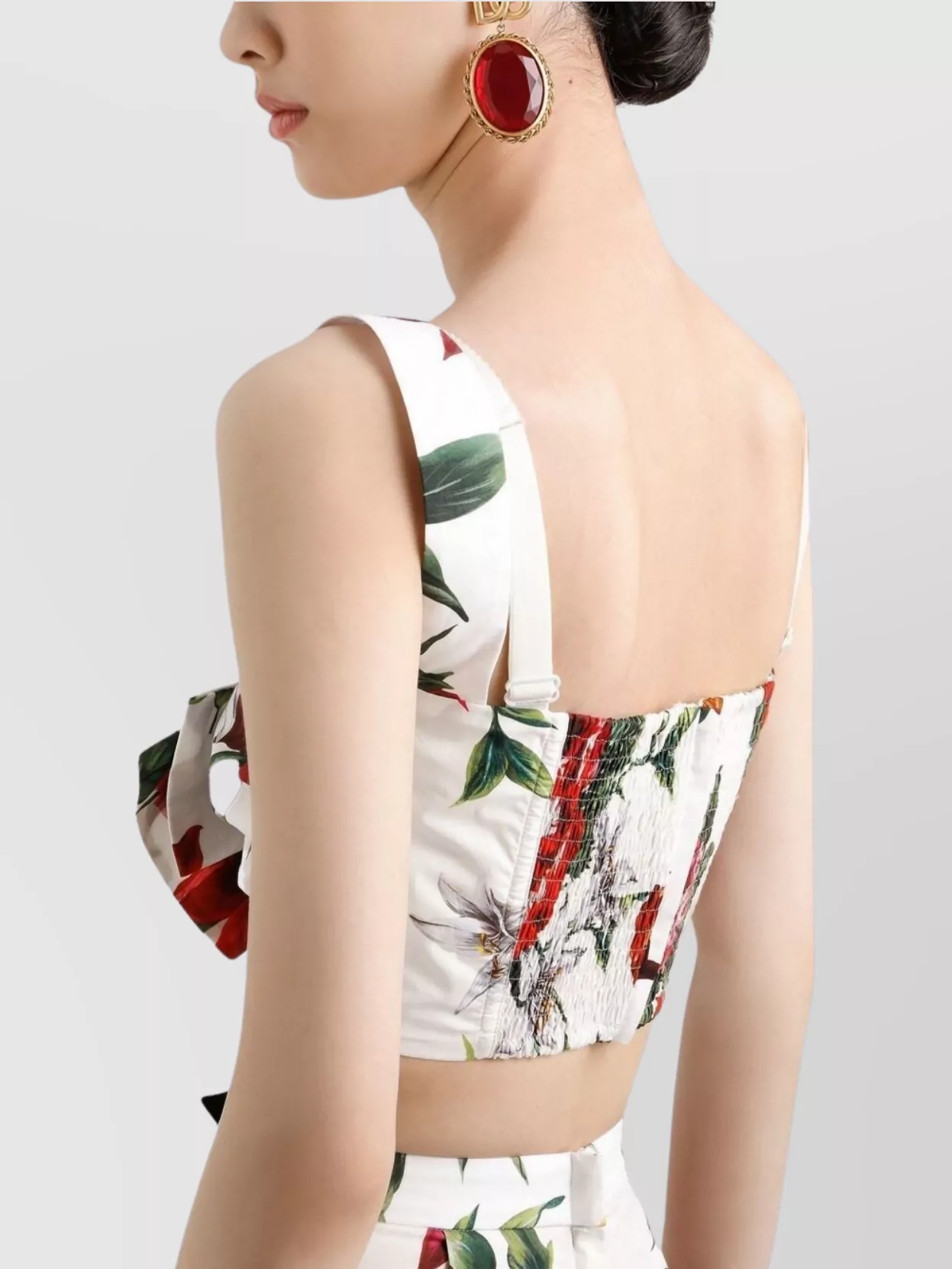 Dolce&Gabbana Flower Print Poplin Top