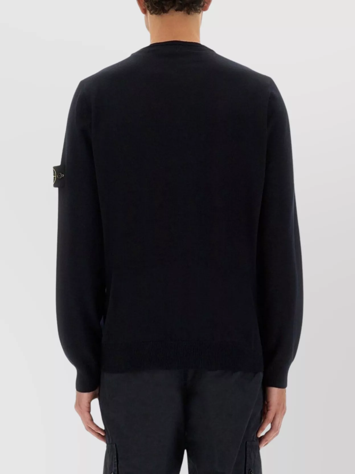 Stone Island Crew Neck Sweater Ribbed Cuffs
