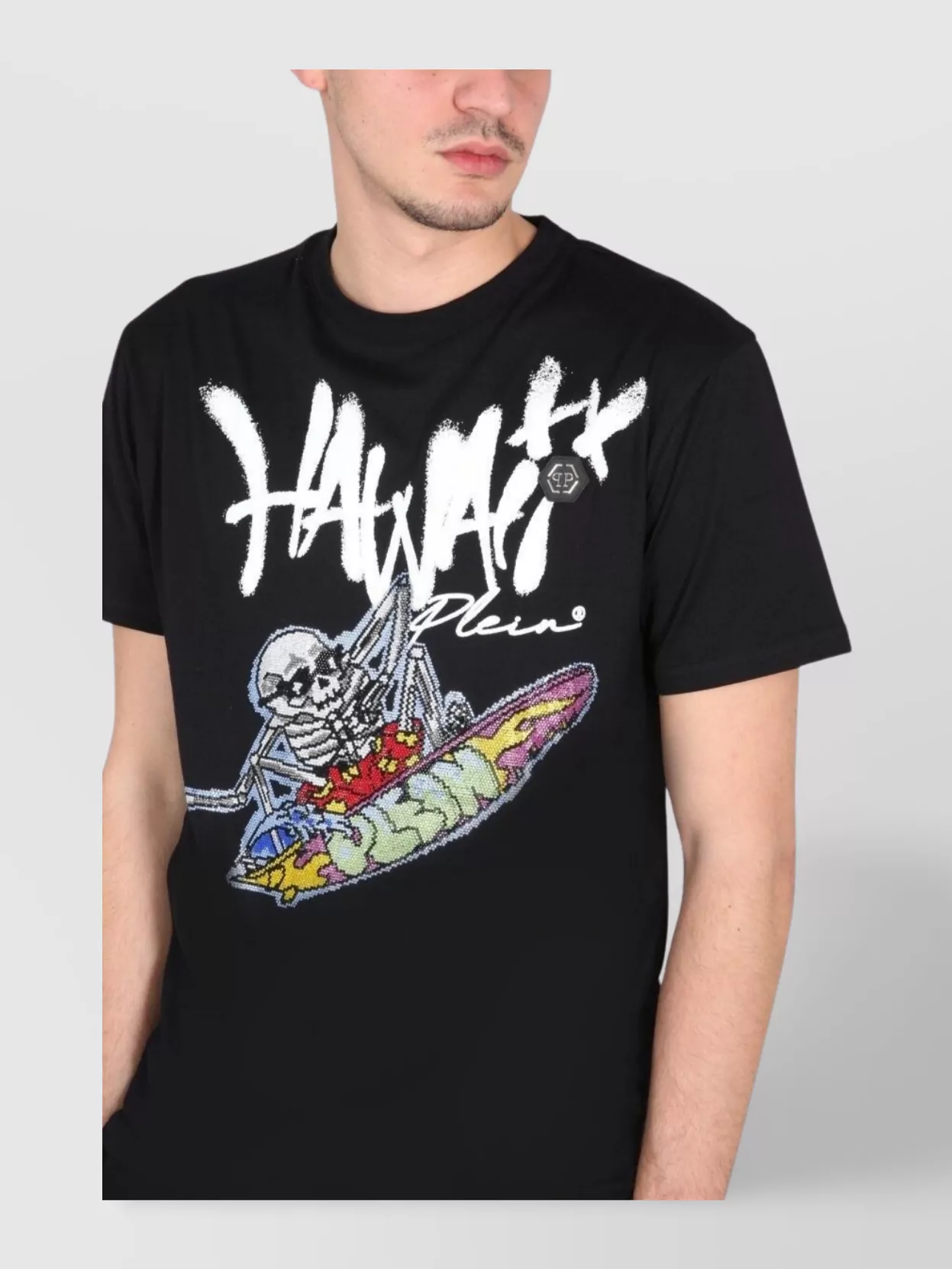 Philipp Plein Graphic Print Crew Neck T-Shirt