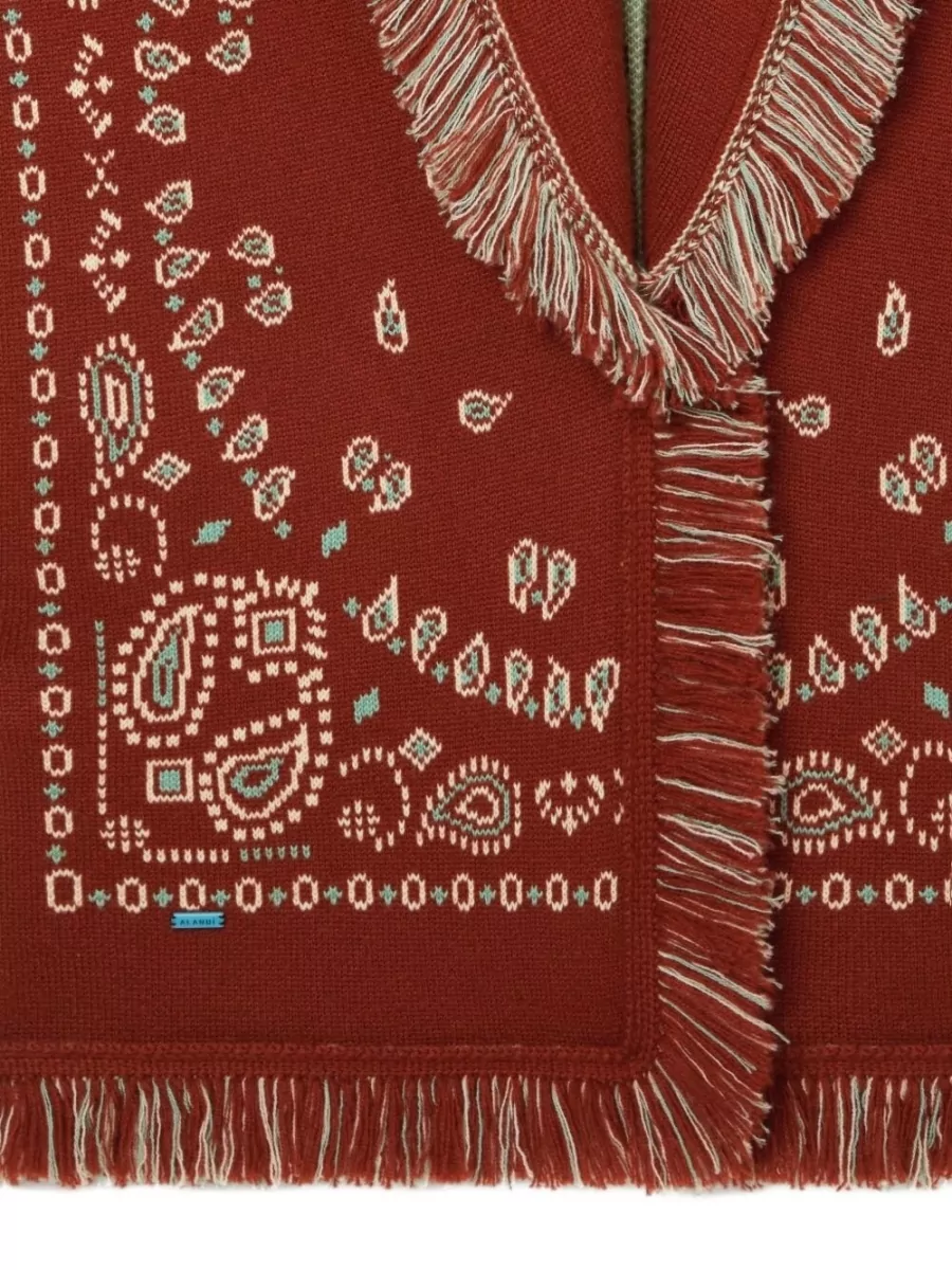 Alanui Cashmere Cardigan Jacquard Pattern