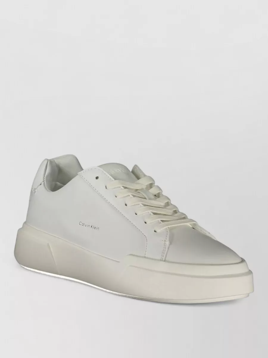Calvin Klein leather lace-up sneakers