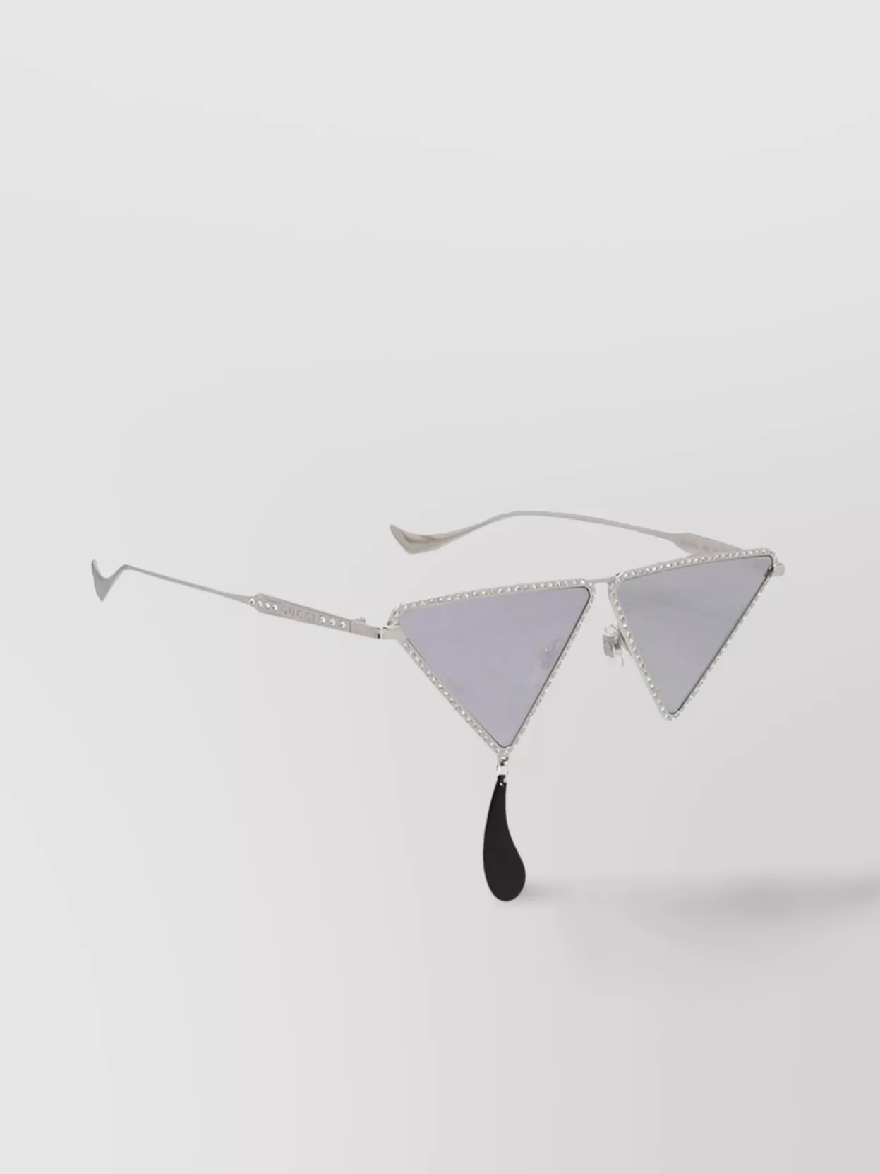 Gucci Embellished Frame Triangle Lens Sunglasses