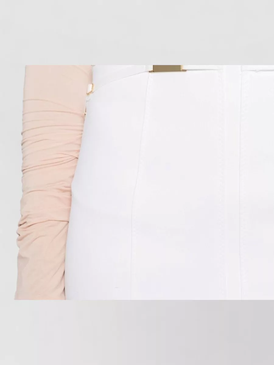 Elisabetta Franchi Stretch Crepe Mini Skirt