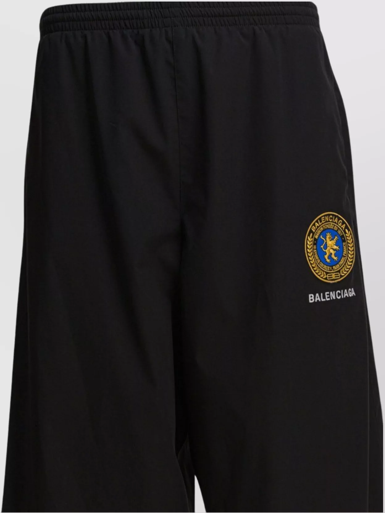 Balenciaga Elastic Waistband Straight Leg Trousers