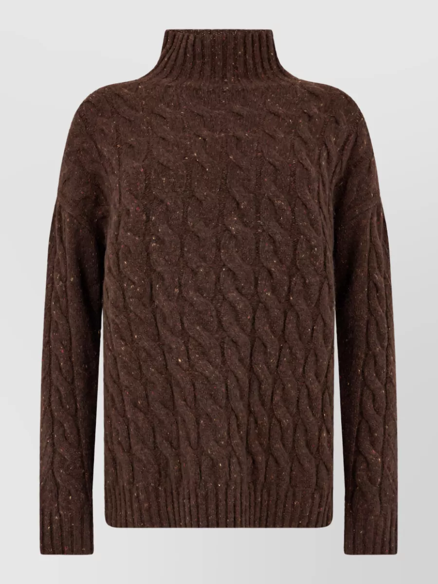 Max Mara cashmere wool turtleneck long-sleeve sweater