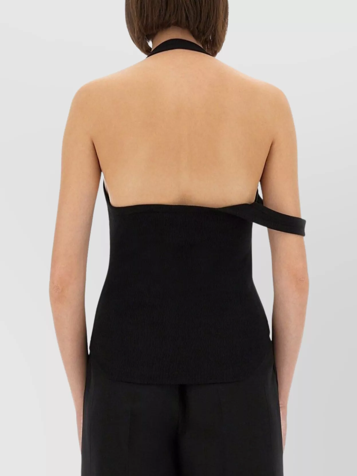 Courrèges Tank Top With Asymmetric Halterneck Strap