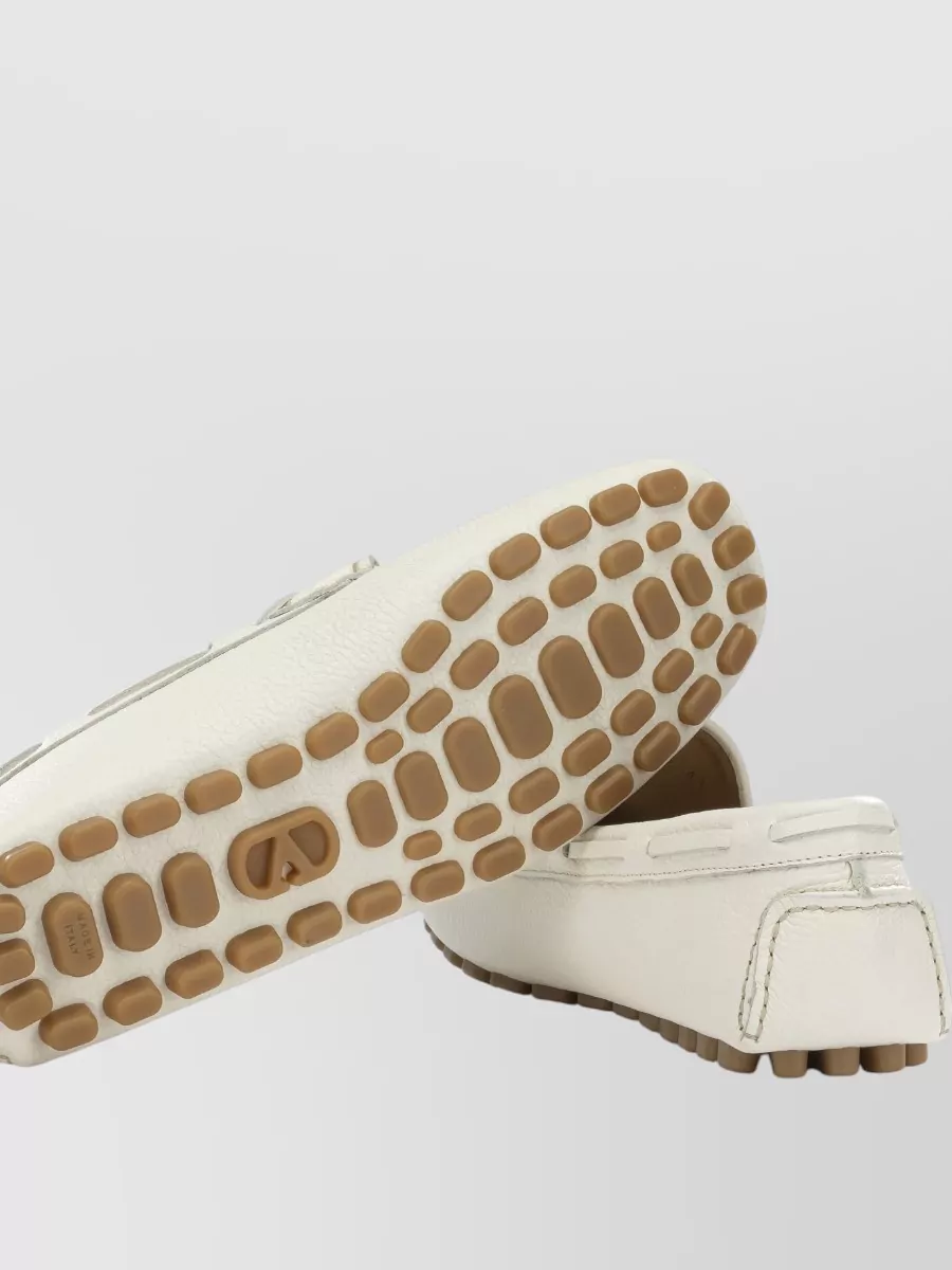 Valentino Garavani Leather Driver Fastway Loafers