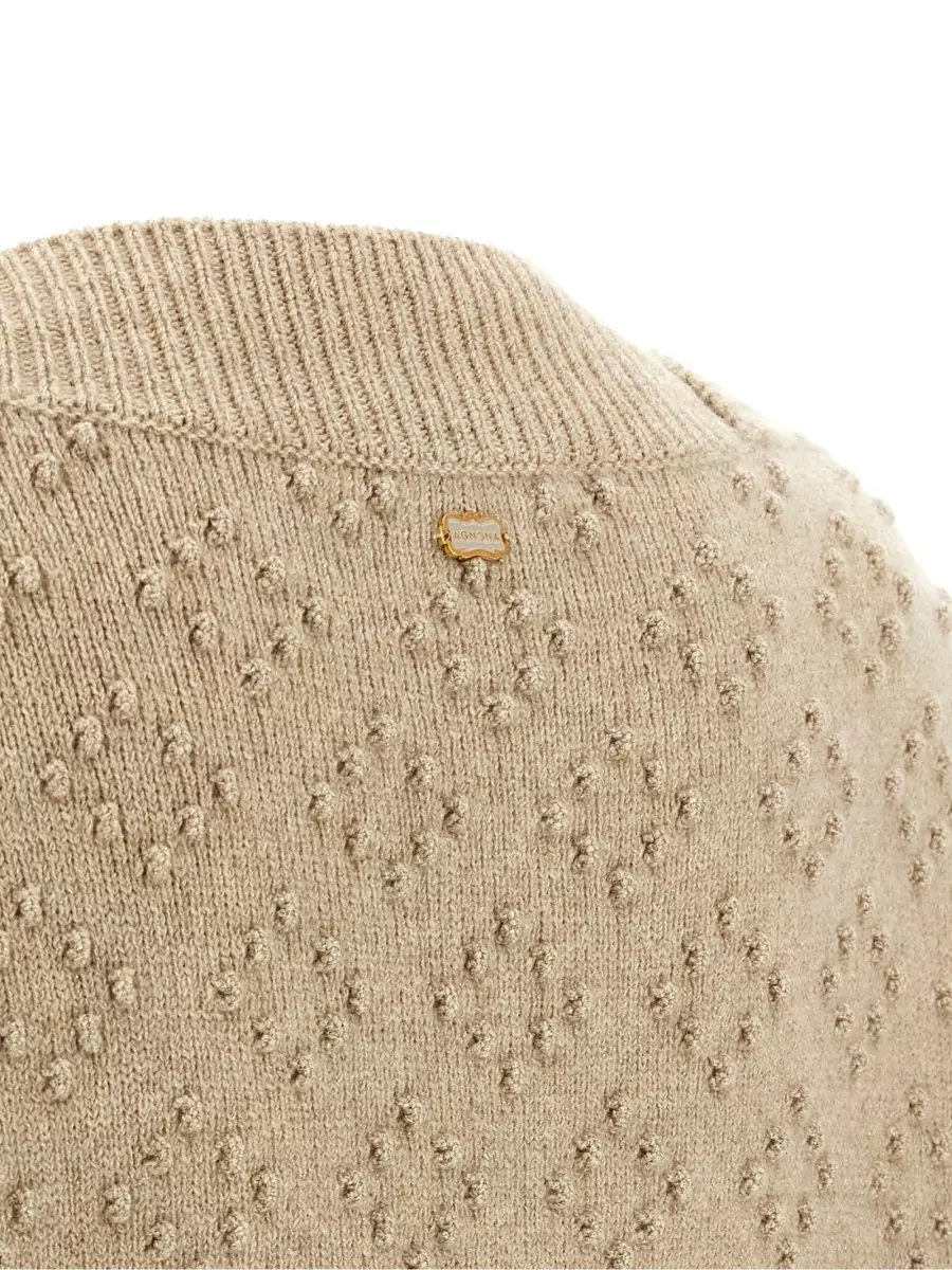 Agnona Cashmere Embossed Sweater