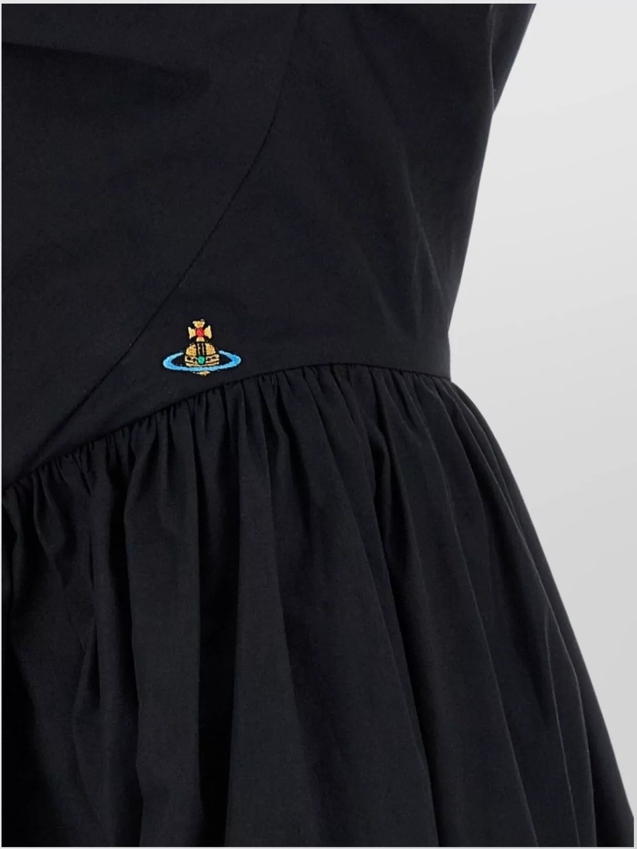 Vivienne Westwood Draped Neckline Waist Gathered Sleeveless Dress