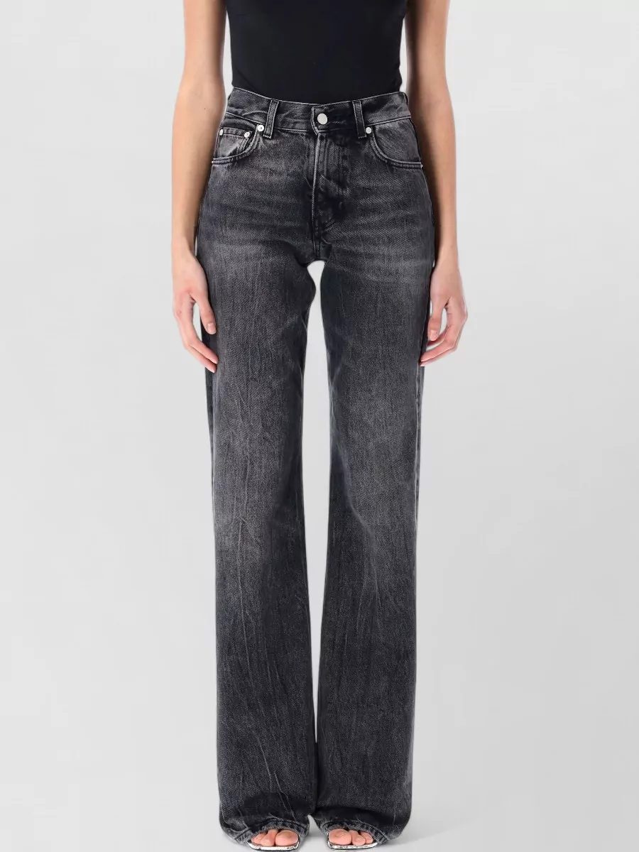 Haikure Cotton High-Rise Wide-Leg Jeans