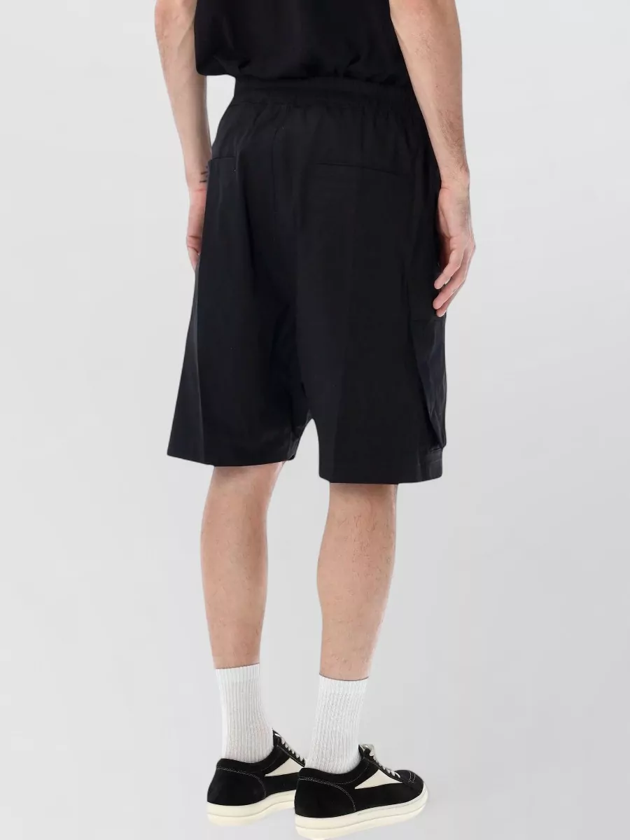 Rick Owens Cargo Knee Length Low Crotch Shorts