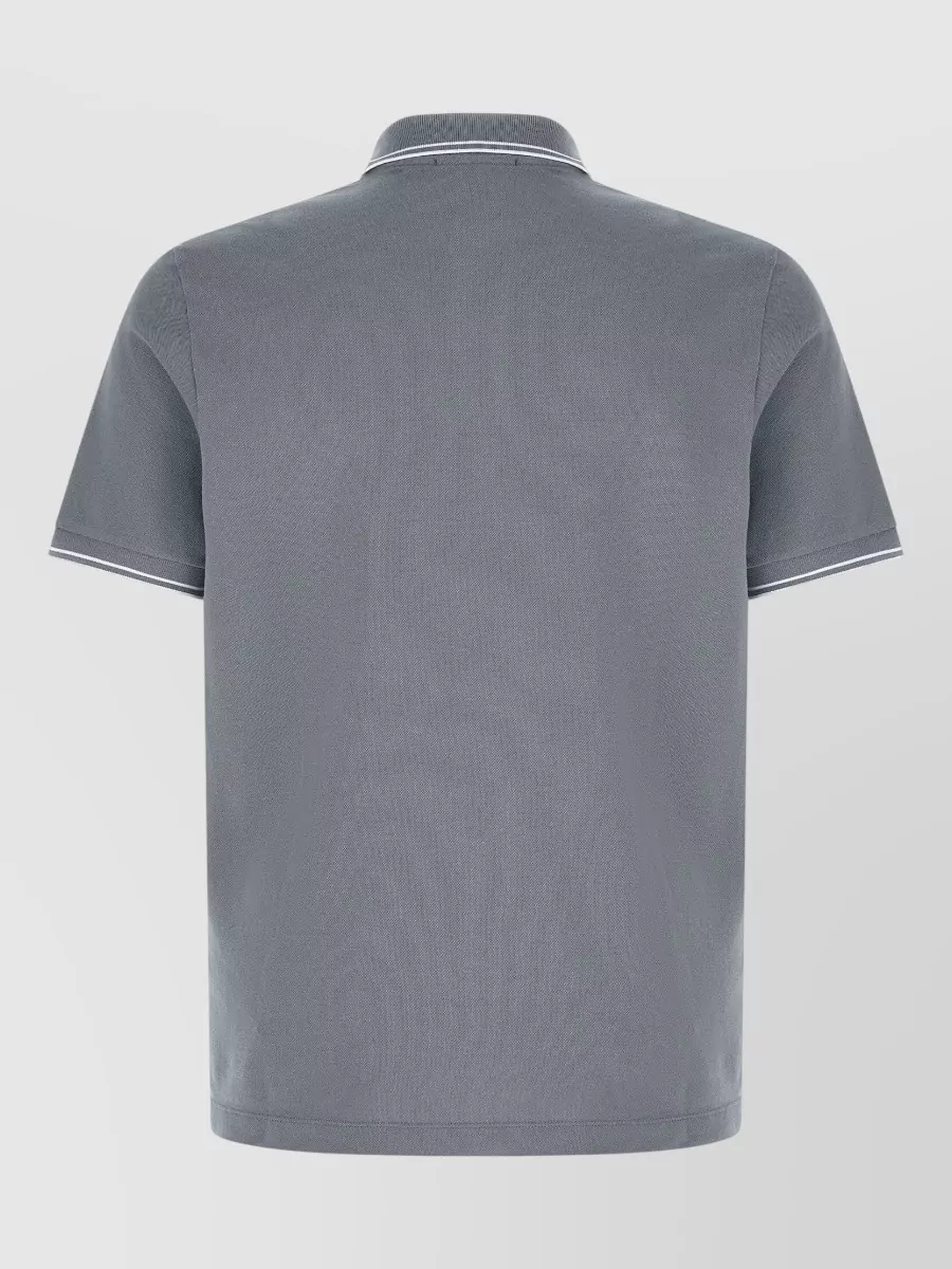 Stone Island 2200010 Polo Shirt Ribbed Collar Short Sleeves