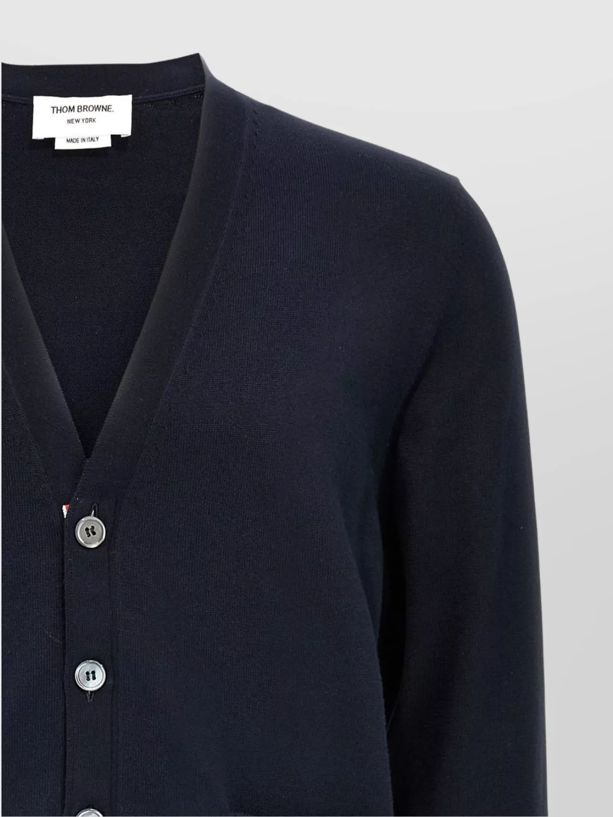 Thom Browne V-Neckline Cardigan Front Pockets