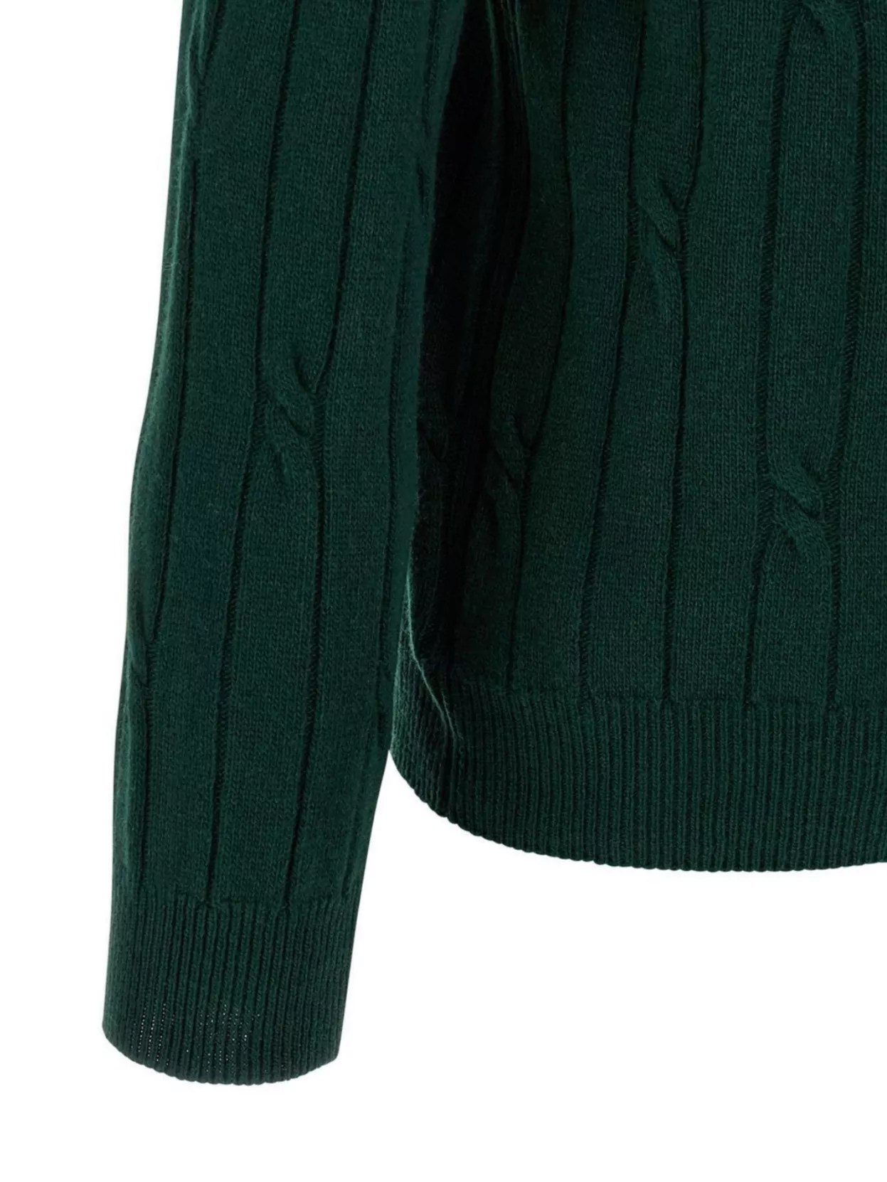 Zanone Braided Knit Wool Polo Shirt