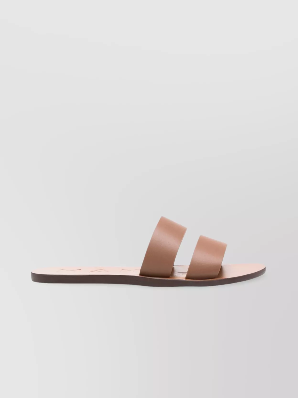 Manebi Almond Open Toe Cut-out Detailing Double Strap In Pink