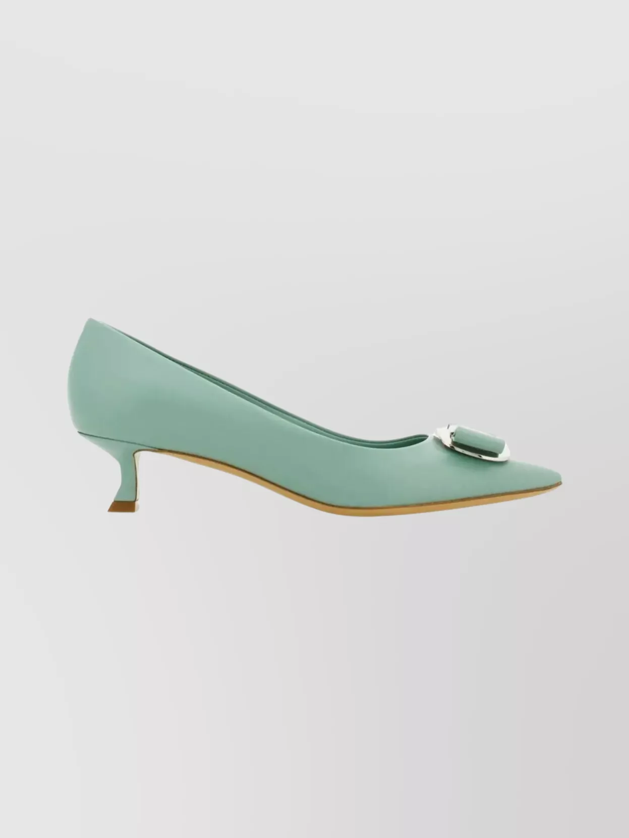 Ferragamo Zelma Pointed Toe Kitten Heel Pumps