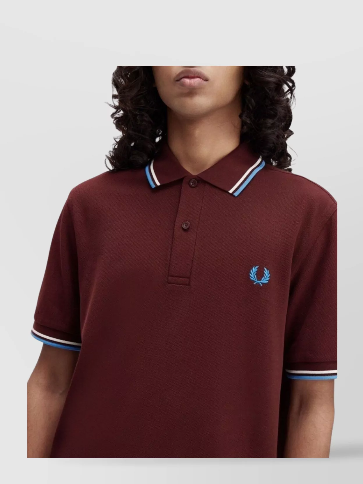 Fred Perry Polo Shirt With Short Sleeves And Ribbed Cuffs