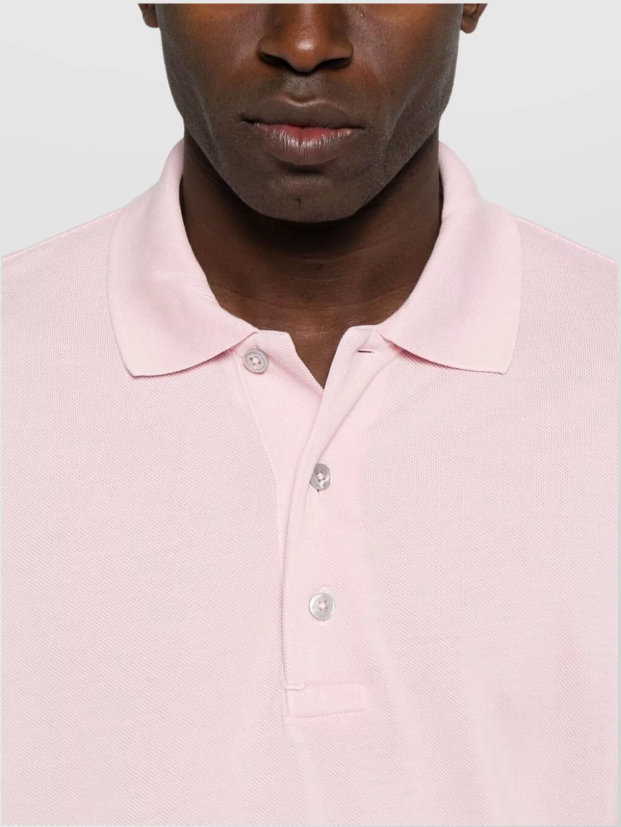 Tom Ford Pique Polo Shirt Ss Lyocell