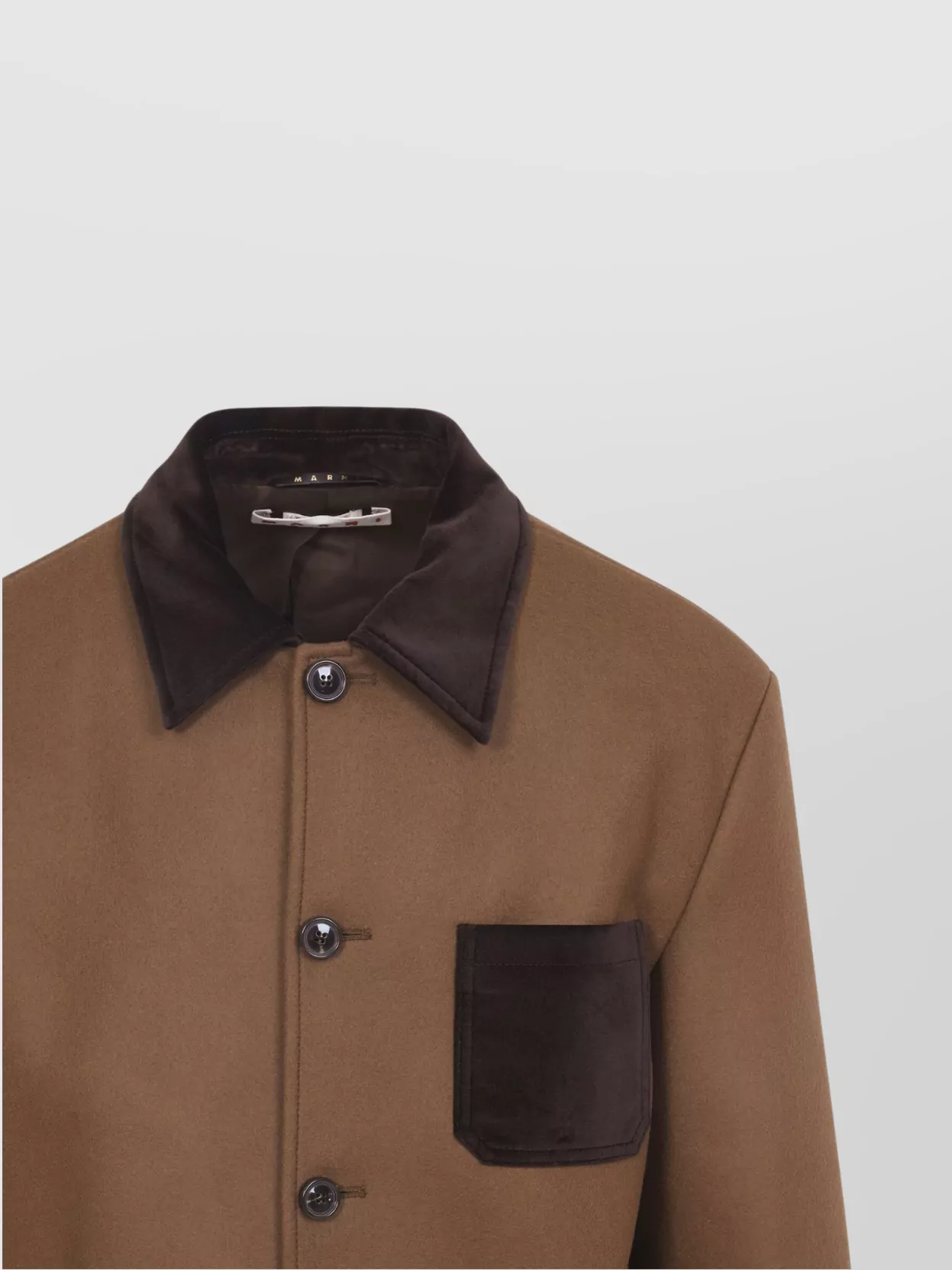 Marni Wool Felt Workwear Jacket Pockets