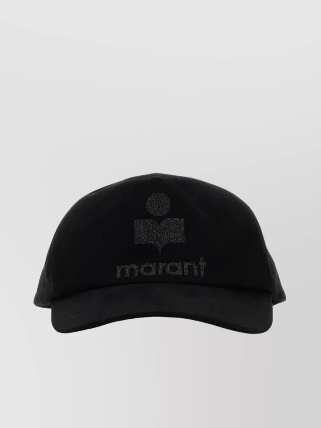 Shop Isabel Marant Cotton Curved Peak Design In Black