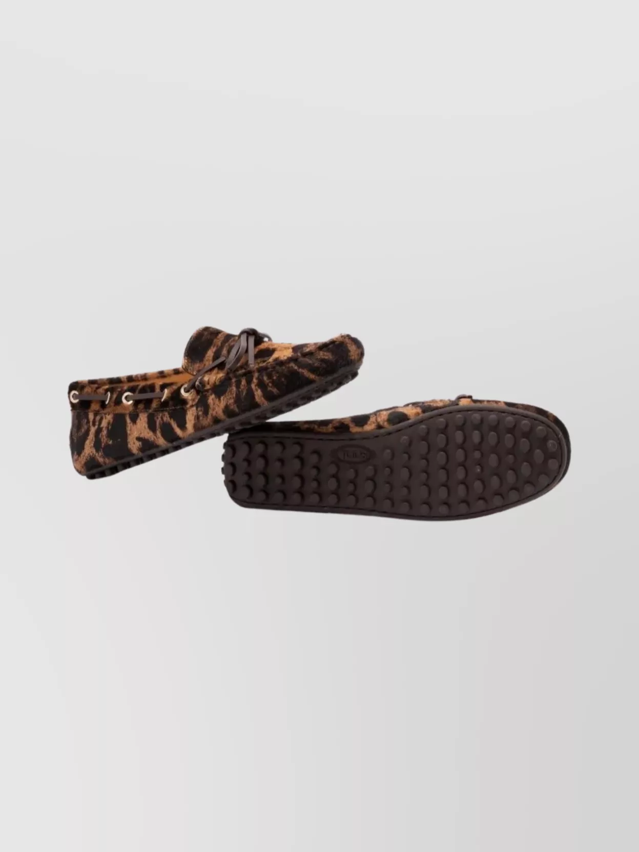 Tod's Leopard-Print Calf Hair Loafers
