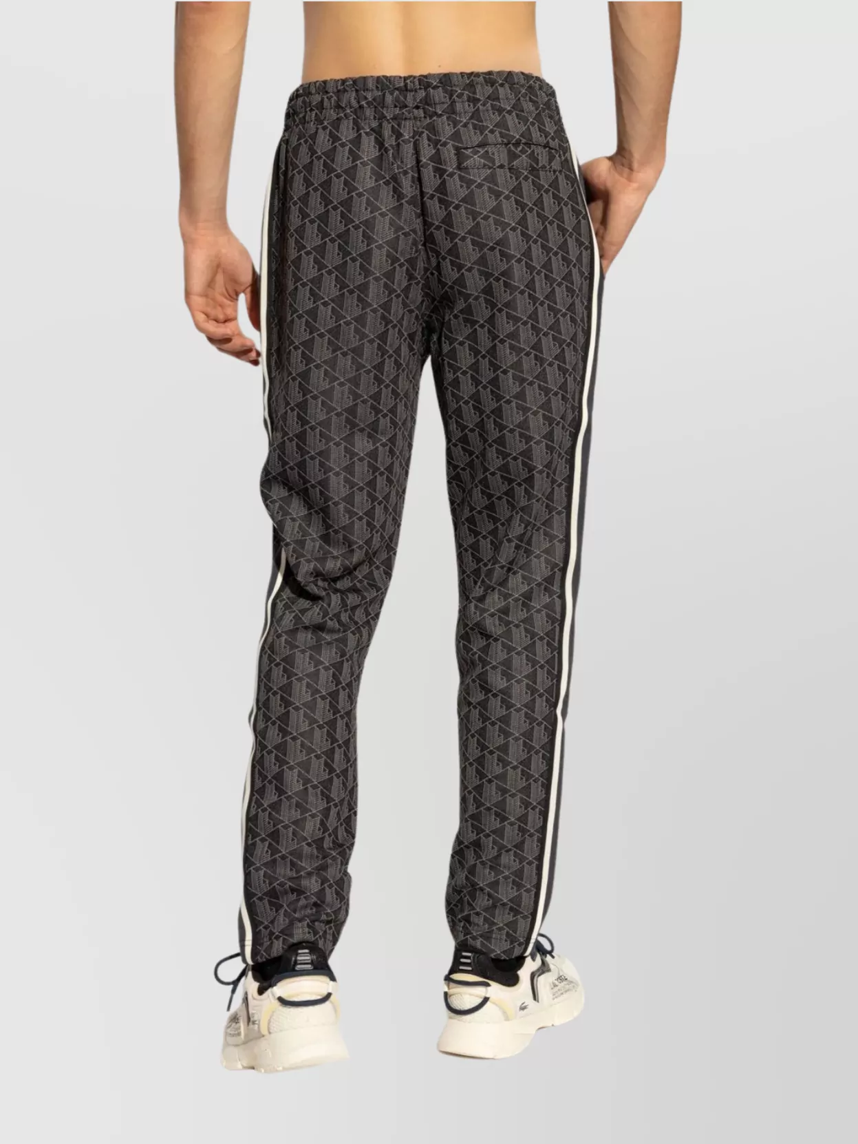 Lacoste Jacquard Knit Fabric Joggers