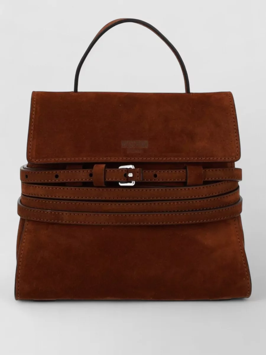 Moschino Suede leather shoulder bag